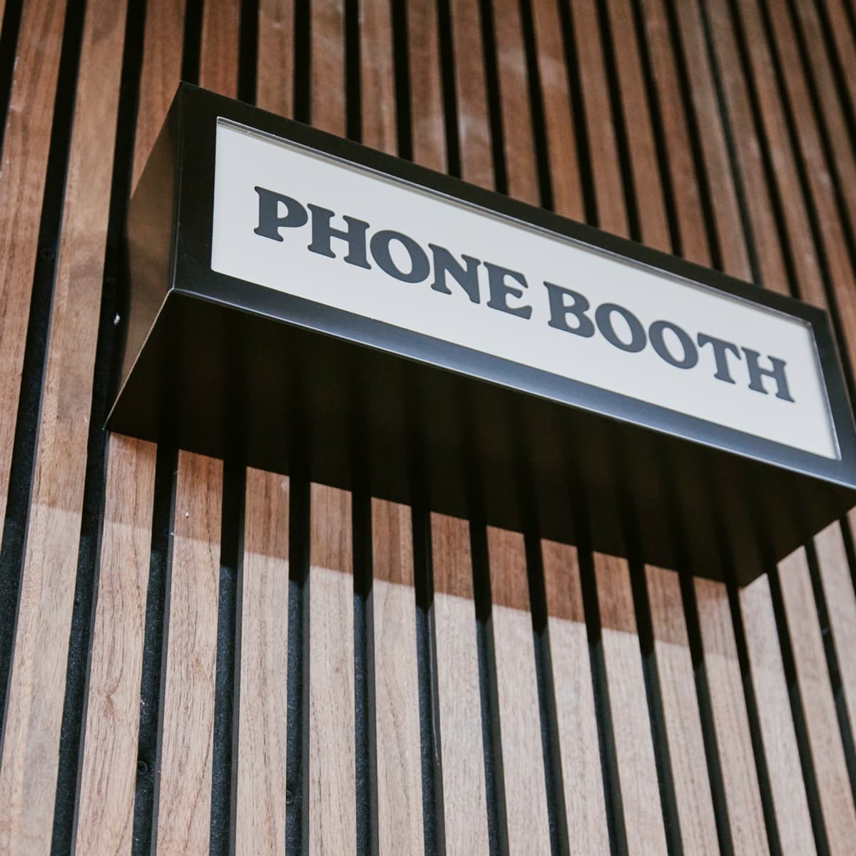 Phone booths at Drop-in Clapton