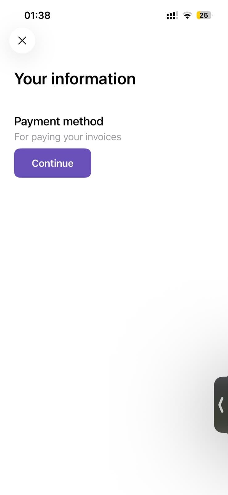 A payment method, before anything else