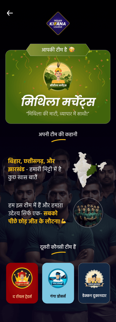 The team reveal for Mithila Merchants