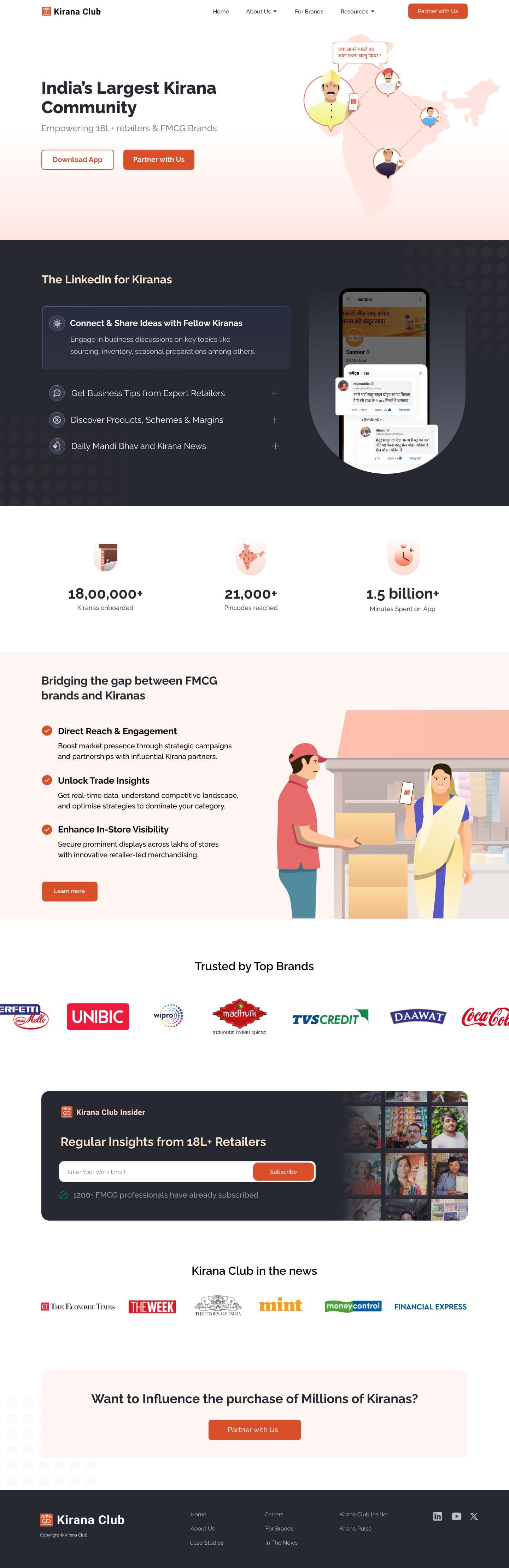 The home page, full length