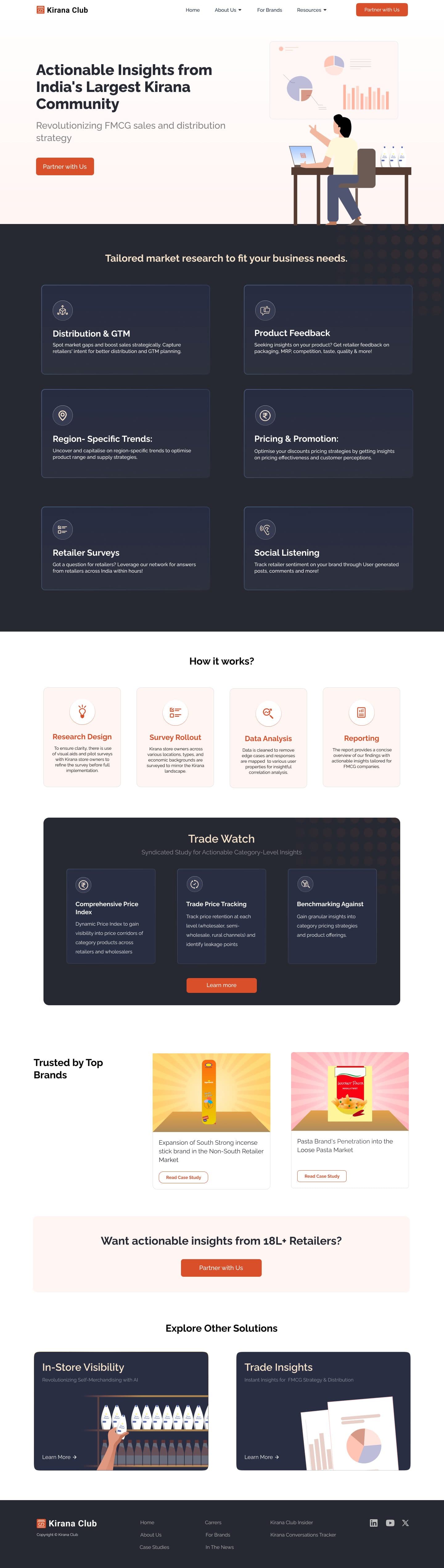 The insights page, full length