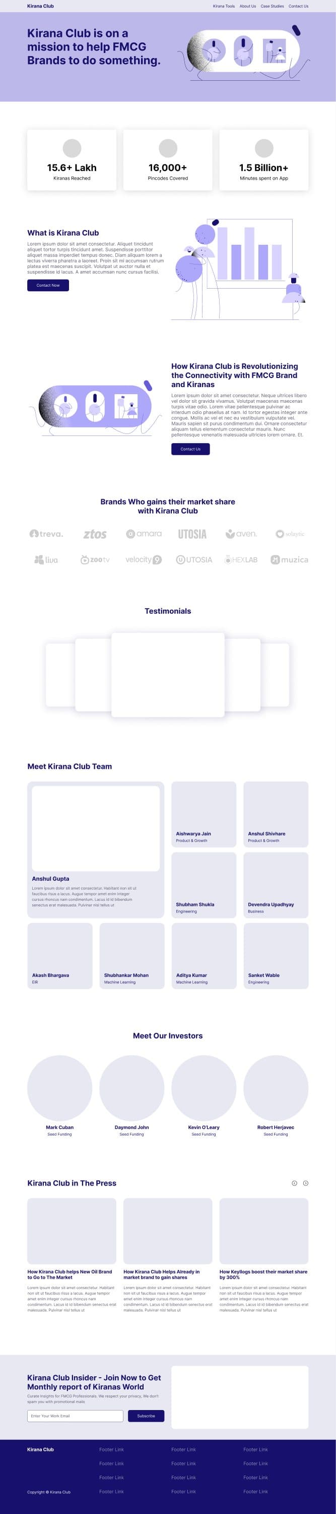 About us wireframe