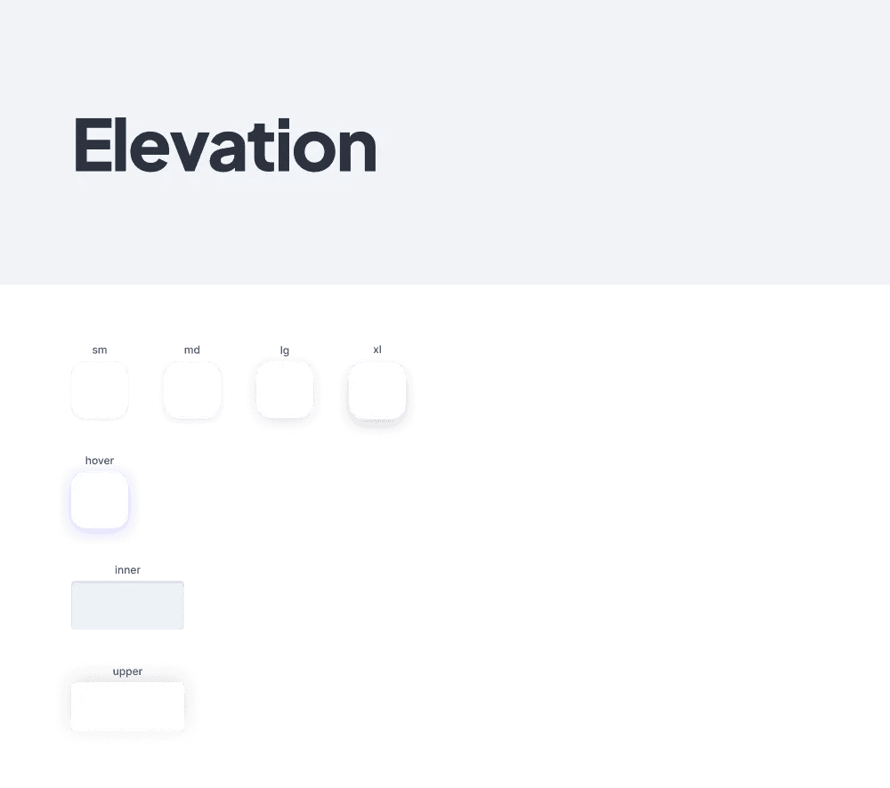 Elevation and shadow variants